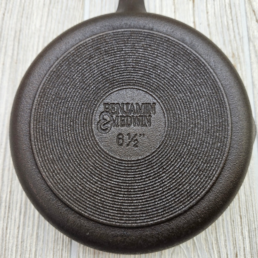 Benjamin & Medwin Cast Iron Skillet 6.5 Inch‎ Vintage Cookware Restored